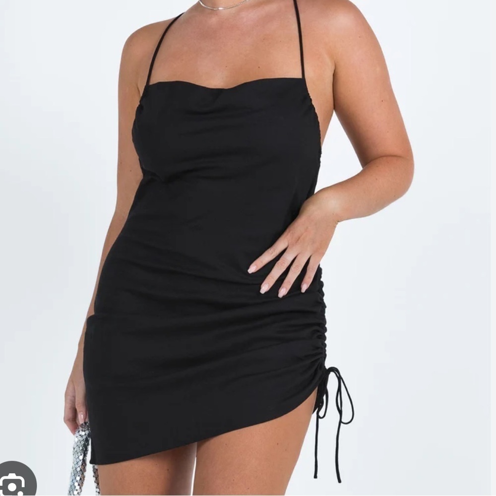 Nwt Lioness Playa Den Bossa Black Strappy Mini Dress